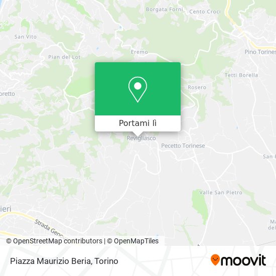 Mappa Piazza Maurizio Beria