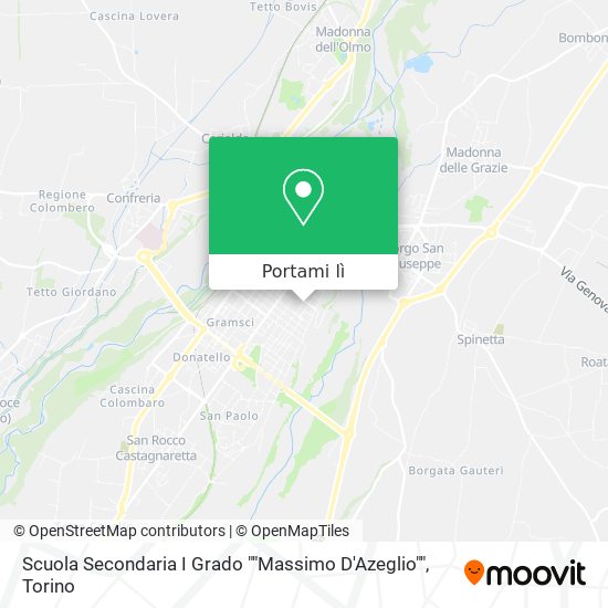 Mappa Scuola Secondaria I Grado ""Massimo D'Azeglio""