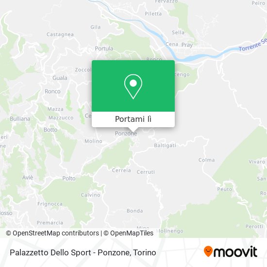 Mappa Palazzetto Dello Sport - Ponzone