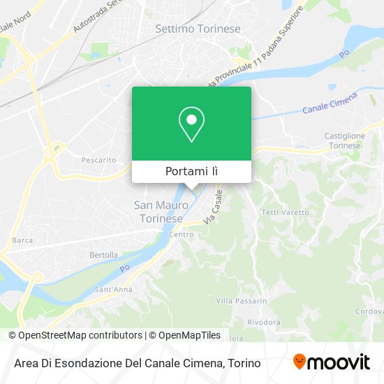 Mappa Area Di Esondazione Del Canale Cimena