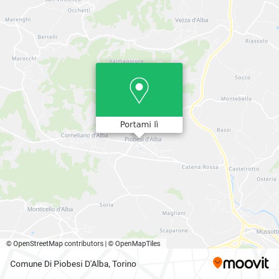 Mappa Comune Di Piobesi D'Alba
