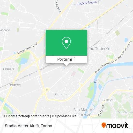 Mappa Stadio Valter Aluffi