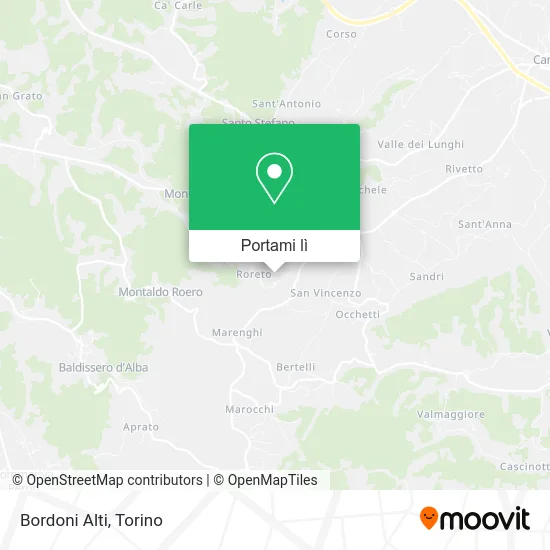 Mappa Bordoni Alti