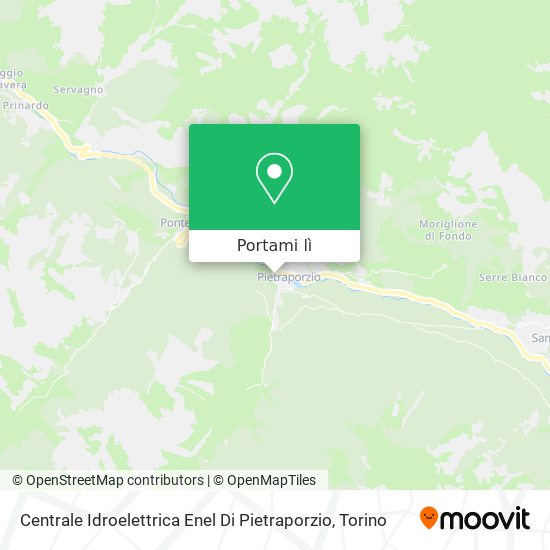 Mappa Centrale Idroelettrica Enel Di Pietraporzio