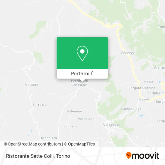 Mappa Ristorante Sette Colli