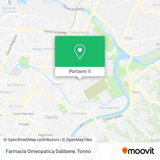 Mappa Farmacia Omeopatica Dabbene