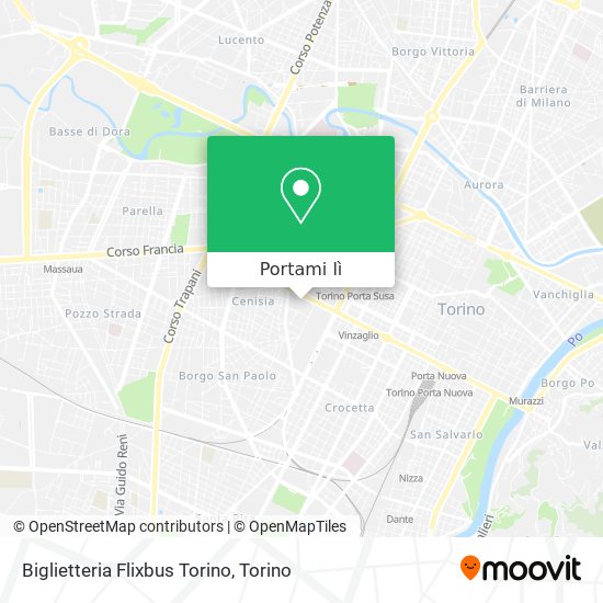 Mappa Biglietteria Flixbus Torino