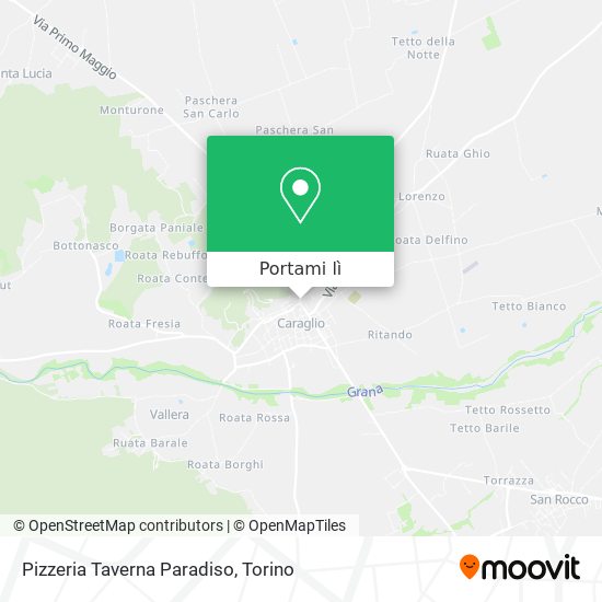 Mappa Pizzeria Taverna Paradiso