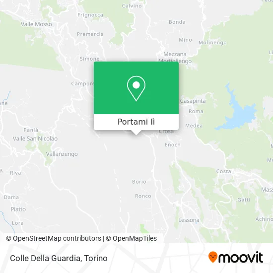 Mappa Colle Della Guardia