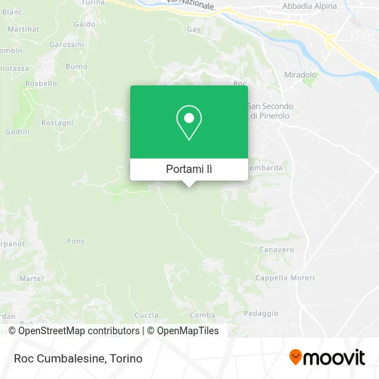 Mappa Roc Cumbalesine