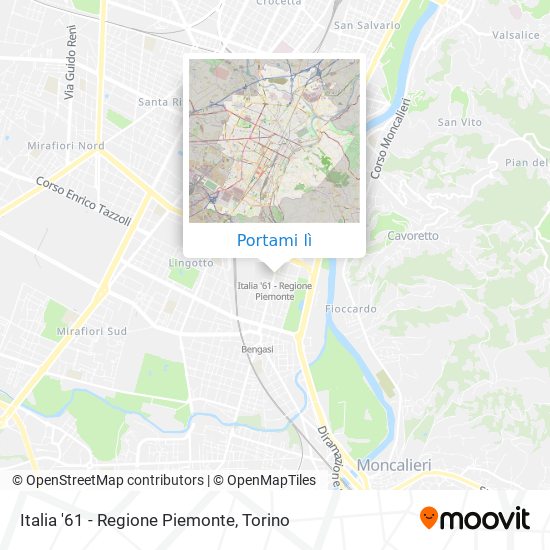 Mappa Italia '61 - Regione Piemonte