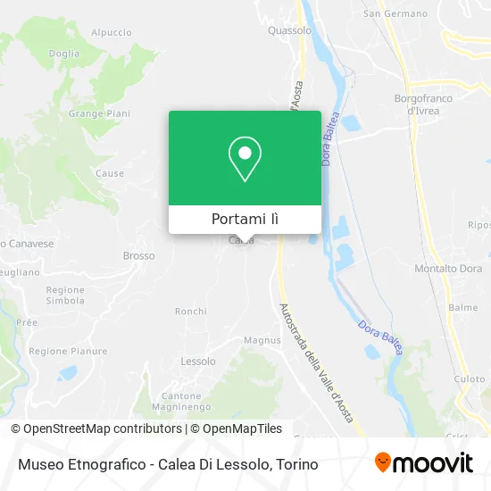 Mappa Museo Etnografico - Calea Di Lessolo