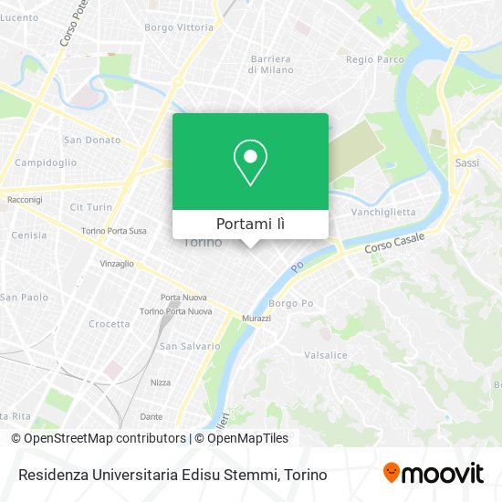 Mappa Residenza Universitaria Edisu Stemmi