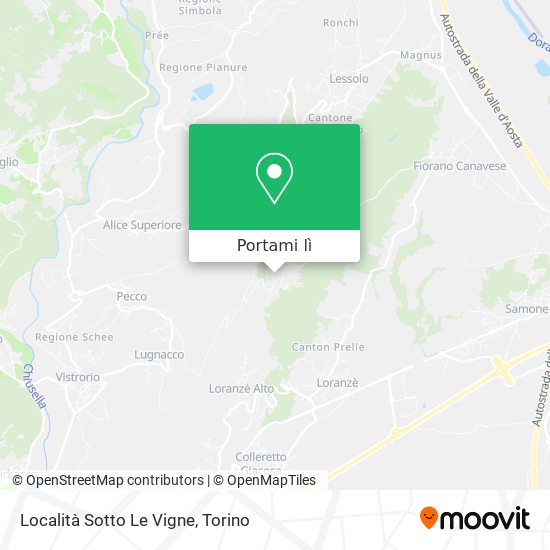 Mappa Località Sotto Le Vigne