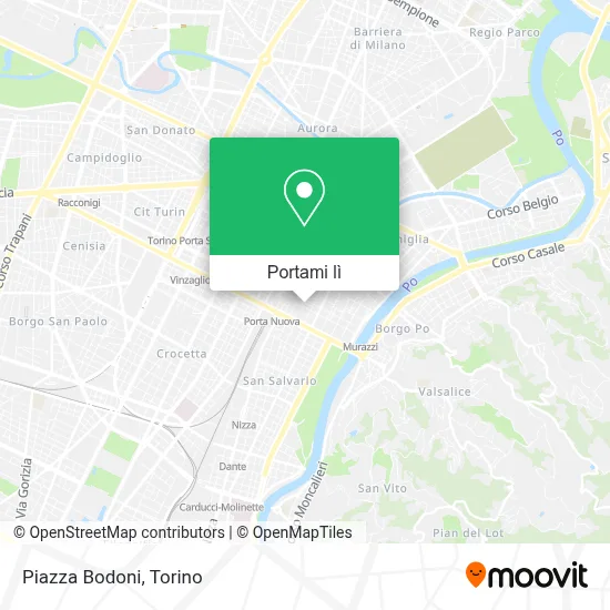 Mappa Piazza Bodoni