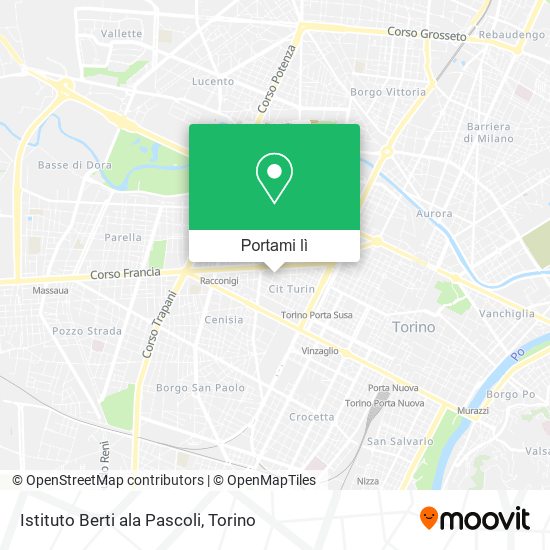 Mappa Istituto Berti ala Pascoli