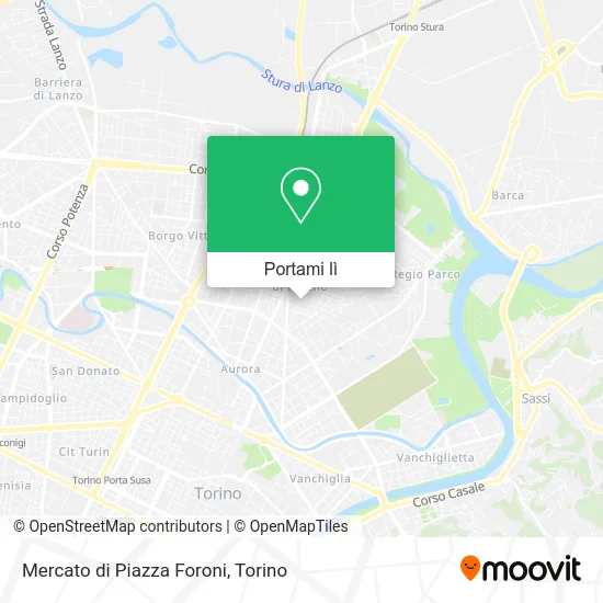 Mappa Mercato di Piazza Foroni