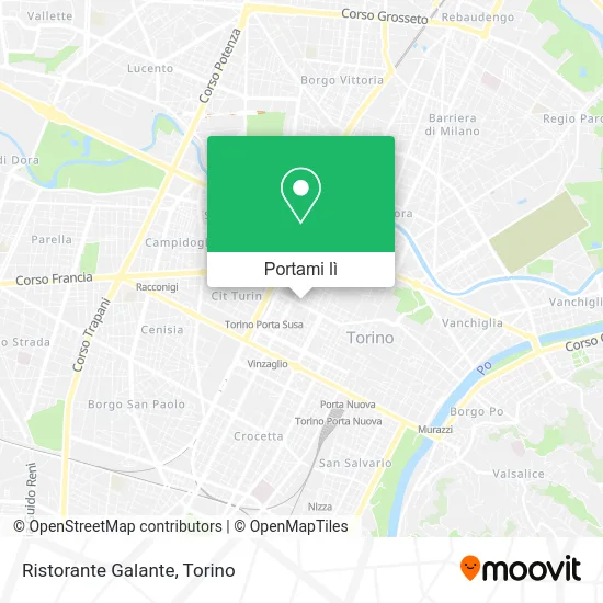 Mappa Ristorante Galante