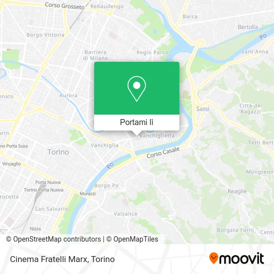 Mappa Cinema Fratelli Marx