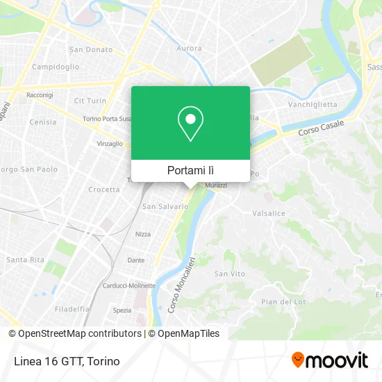 Mappa Linea 16 GTT