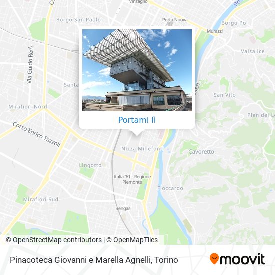 Mappa Pinacoteca Giovanni e Marella Agnelli