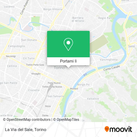 Mappa La Via del Sale