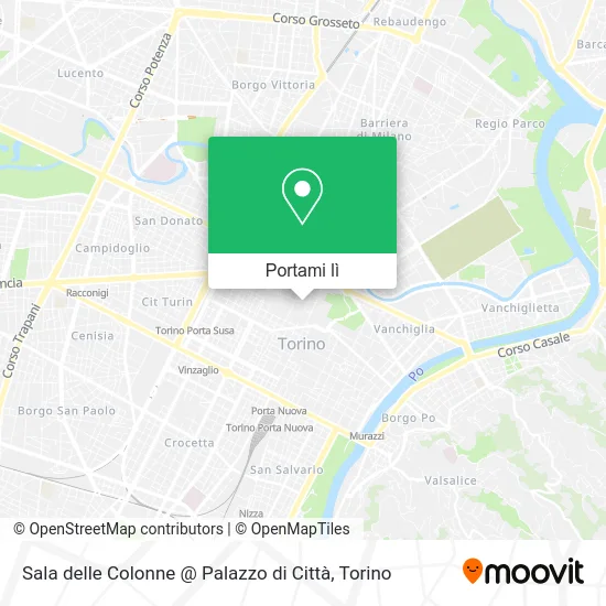 Mappa Sala delle Colonne @ Palazzo di Città
