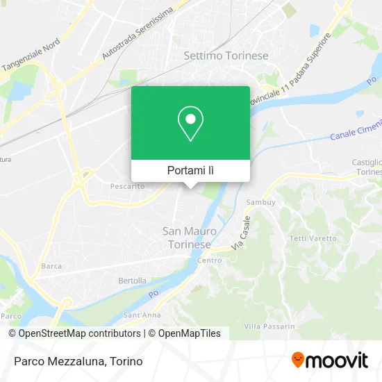 Mappa Parco Mezzaluna