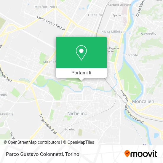 Mappa Parco Gustavo Colonnetti