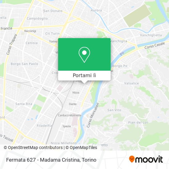 Mappa Fermata 627 - Madama Cristina