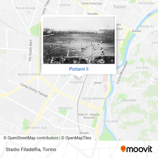 Mappa Stadio Filadelfia