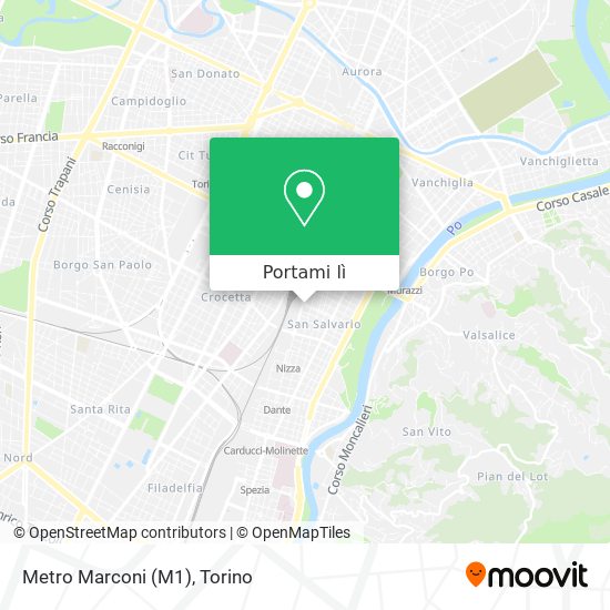 Mappa Metro Marconi (M1)