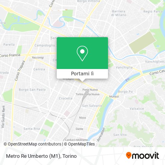 Mappa Metro Re Umberto (M1)