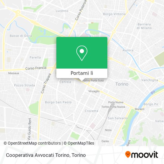 Mappa Cooperativa Avvocati Torino