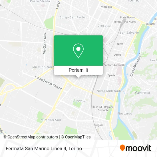 Mappa Fermata San Marino Linea 4