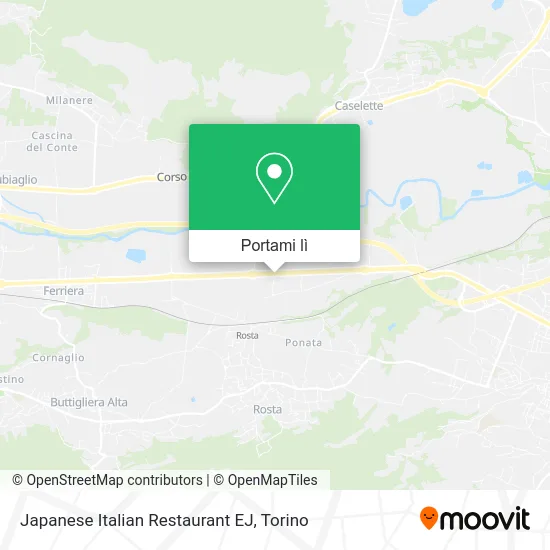 Mappa Japanese Italian Restaurant EJ