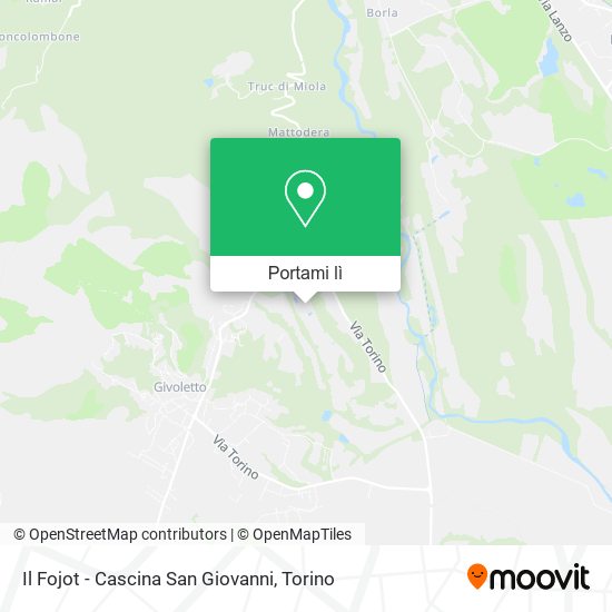 Mappa Il Fojot - Cascina San Giovanni