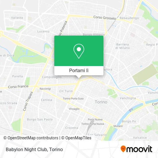 Mappa Babylon Night Club