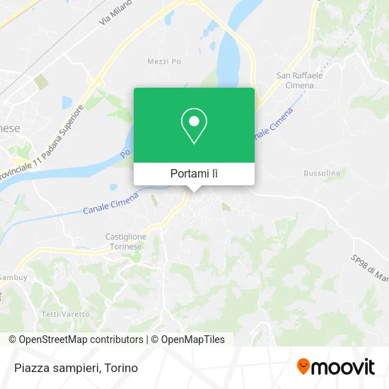 Mappa Piazza sampieri