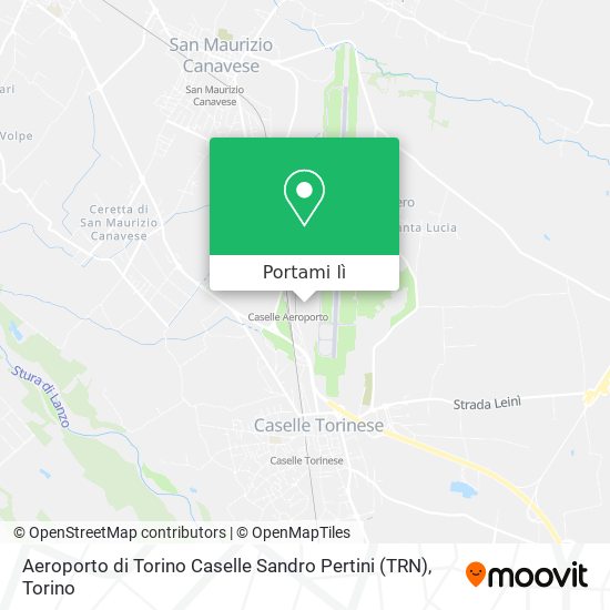 Mappa Aeroporto di Torino Caselle  Sandro Pertini  (TRN)