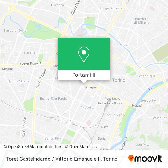 Mappa Toret Castelfidardo / Vittorio Emanuele II