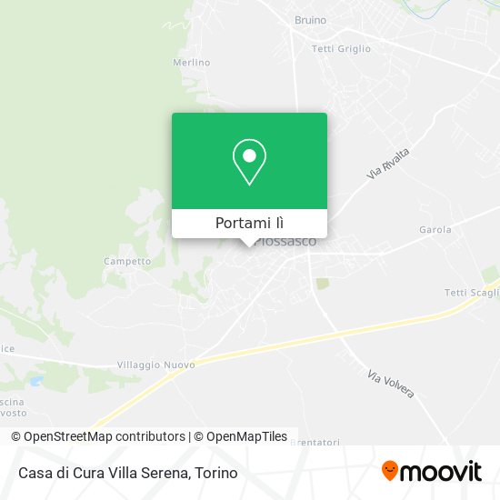 Mappa Casa di Cura Villa Serena