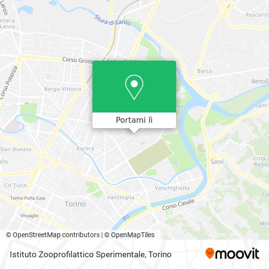Mappa Istituto Zooprofilattico Sperimentale