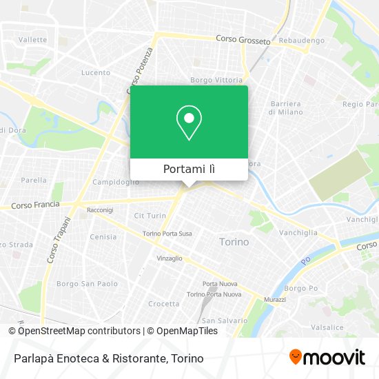 Mappa Parlapà Enoteca & Ristorante