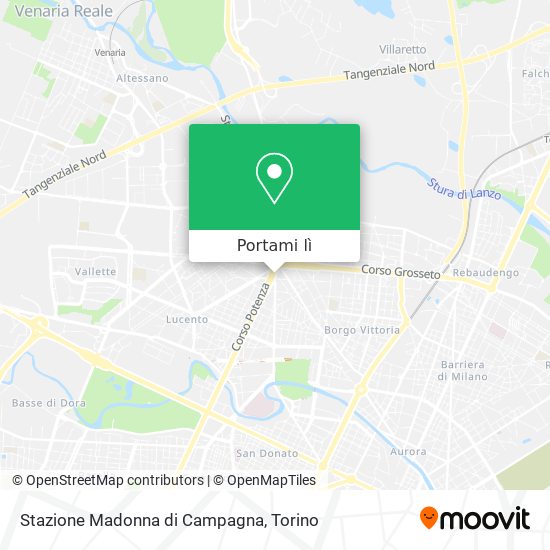 Mappa Stazione Madonna di Campagna