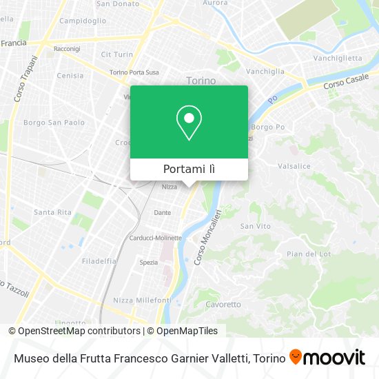Mappa Museo della Frutta  Francesco Garnier Valletti