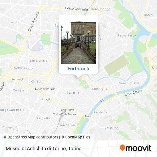 Mappa Museo di Antichità di Torino