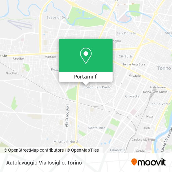 Mappa Autolavaggio Via Issiglio