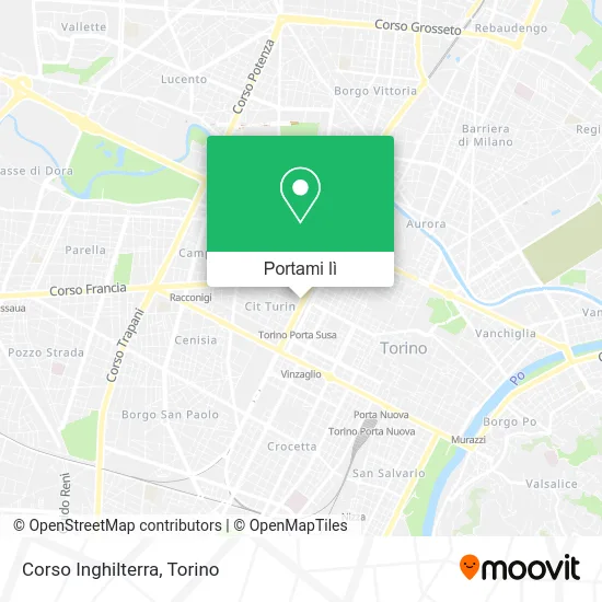 Mappa Corso Inghilterra