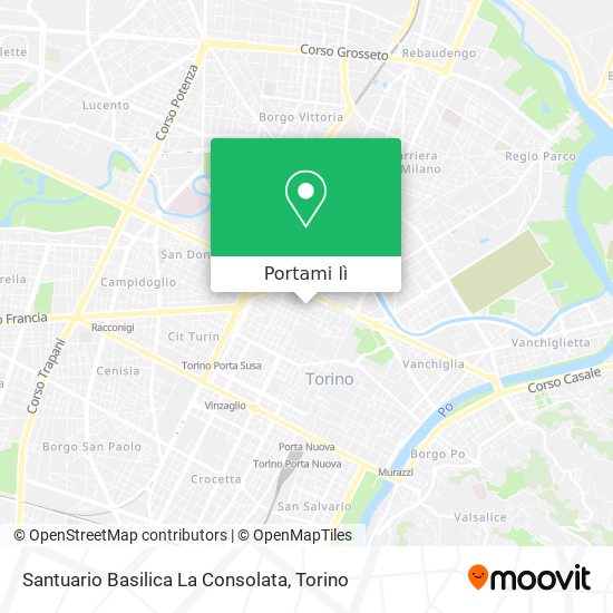 Mappa Santuario Basilica La Consolata